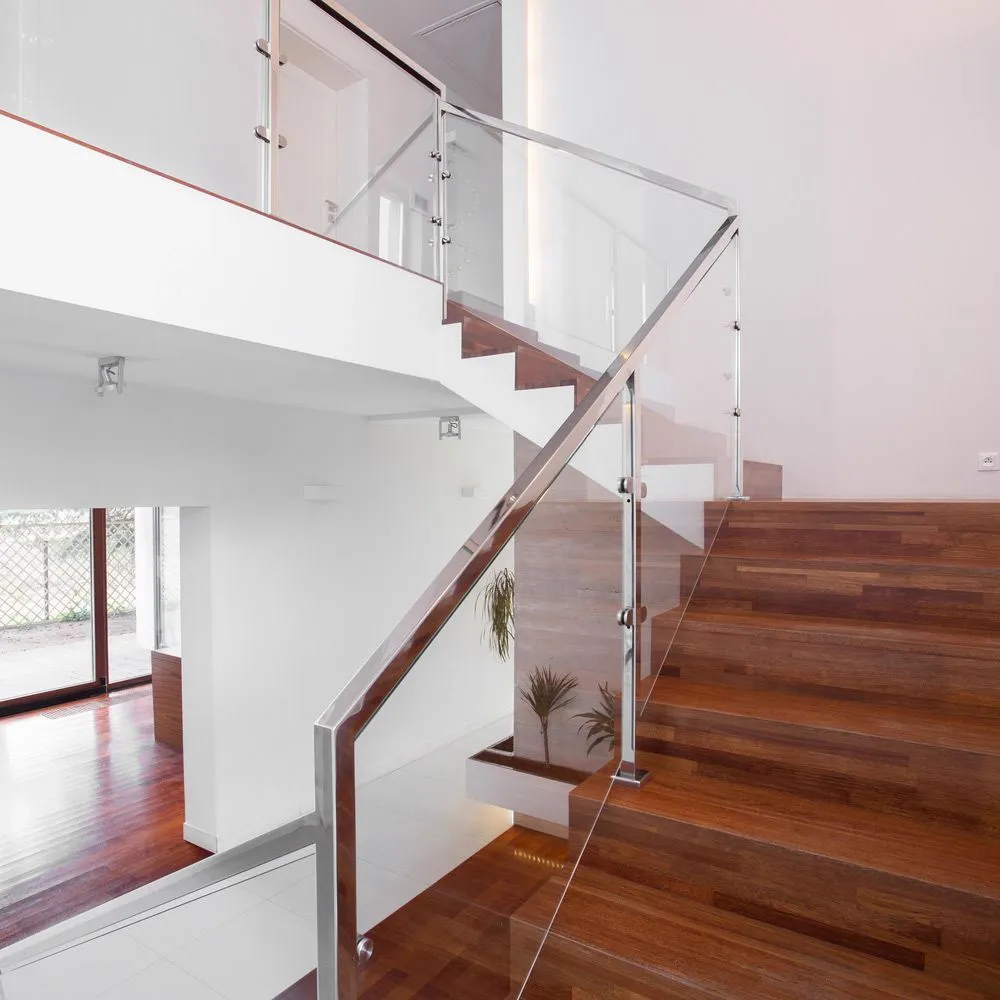 A newly installed residential glass balustrade on the Gold Coast
