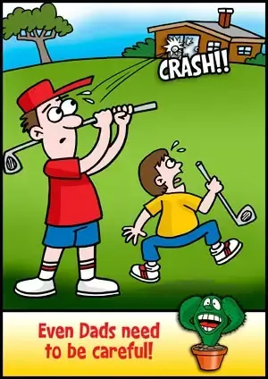 Captain Cactus glass safety cartoon 9 by ASAP Glass
