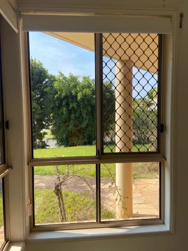 Window screen after replacement, Gold Coast